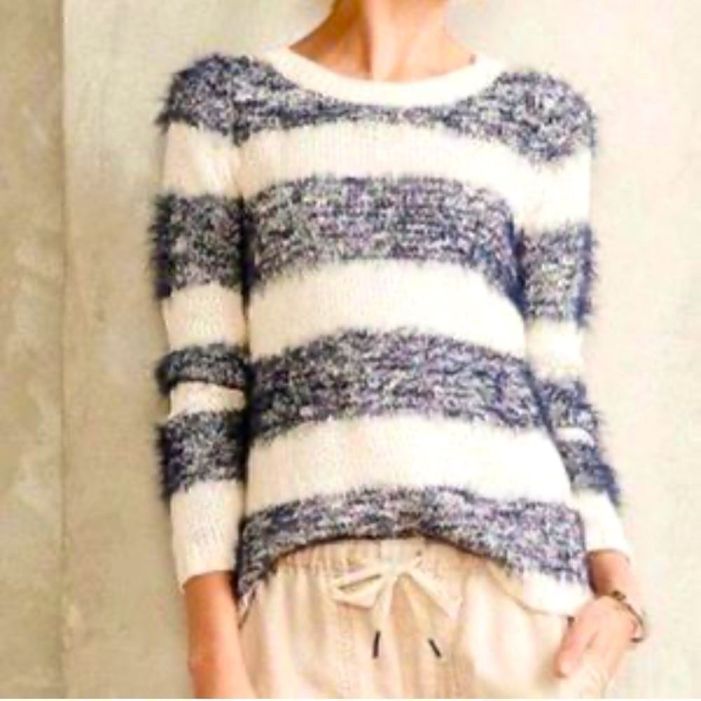 Tabitha eyelash striped sweater